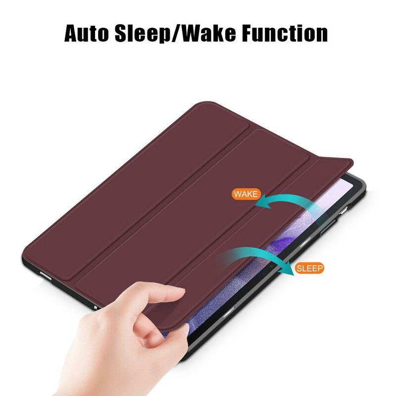 Smart Case Samsung Galaxy Tab S7 Fe Tri-fold Versterkte Penhouder