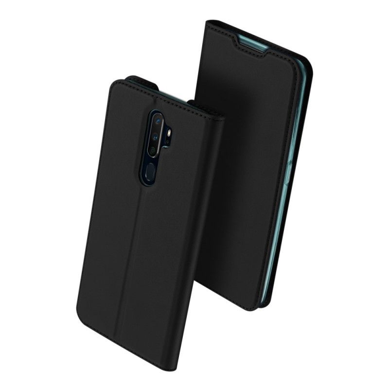 Folio-hoesje Oppo A5 2020 Marineblauw Zwart Pro Dux Ducis Huid