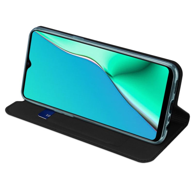 Folio-hoesje Oppo A5 2020 Marineblauw Zwart Pro Dux Ducis Huid
