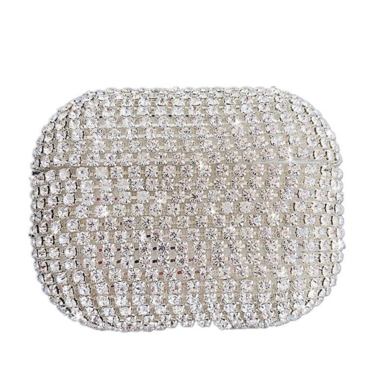 Case Hoesje AirPods Pro Goud Zilver Telefoonhoesje Strass