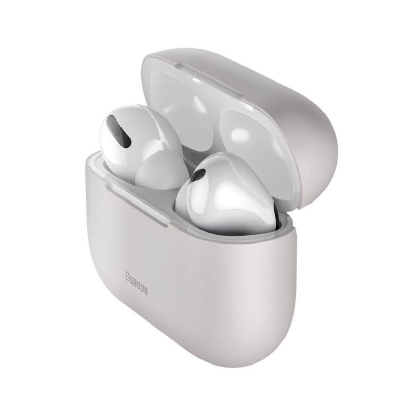 Case Hoesje AirPods Pro Zwart Telefoonhoesje Siliconen Gel Baseus