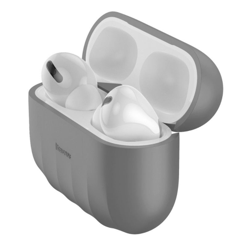 Hoesje AirPods Pro Groen Zwart Baseus Premium Siliconen