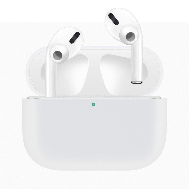 Hoesje AirPods Pro Wit Zwart Siliconen Effen Kleuren
