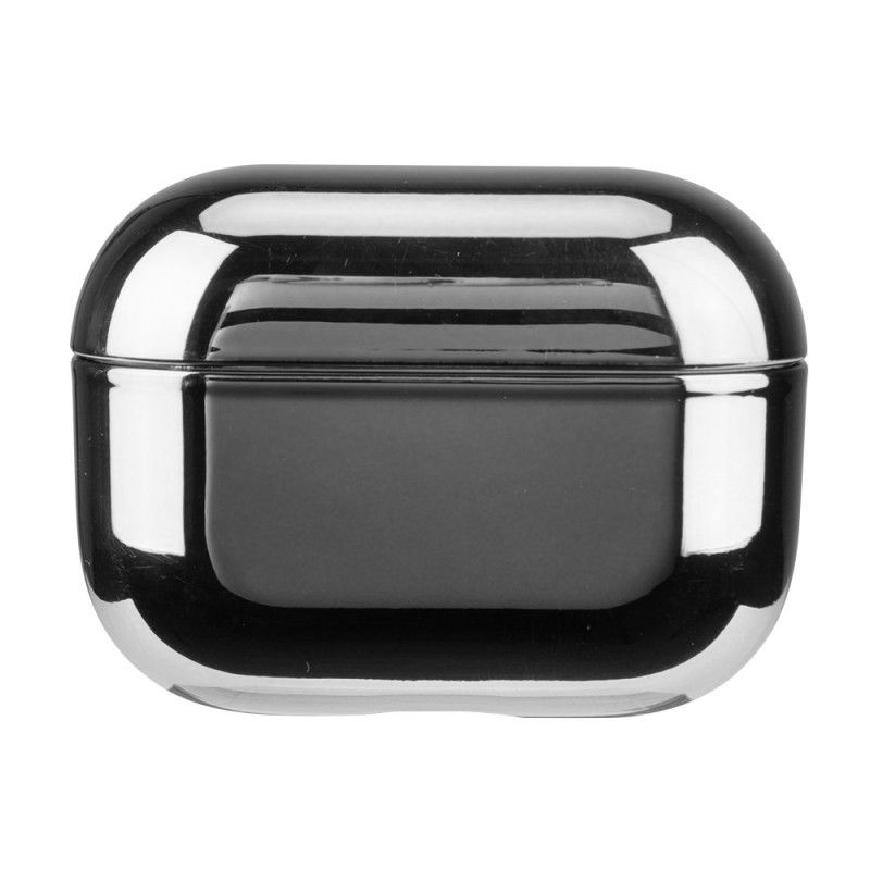 Hoesje voor AirPods Pro Grijs Zwart Metallic Stijl