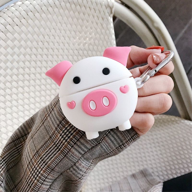 Hoesje voor AirPods Pro Roze Siliconen Varken