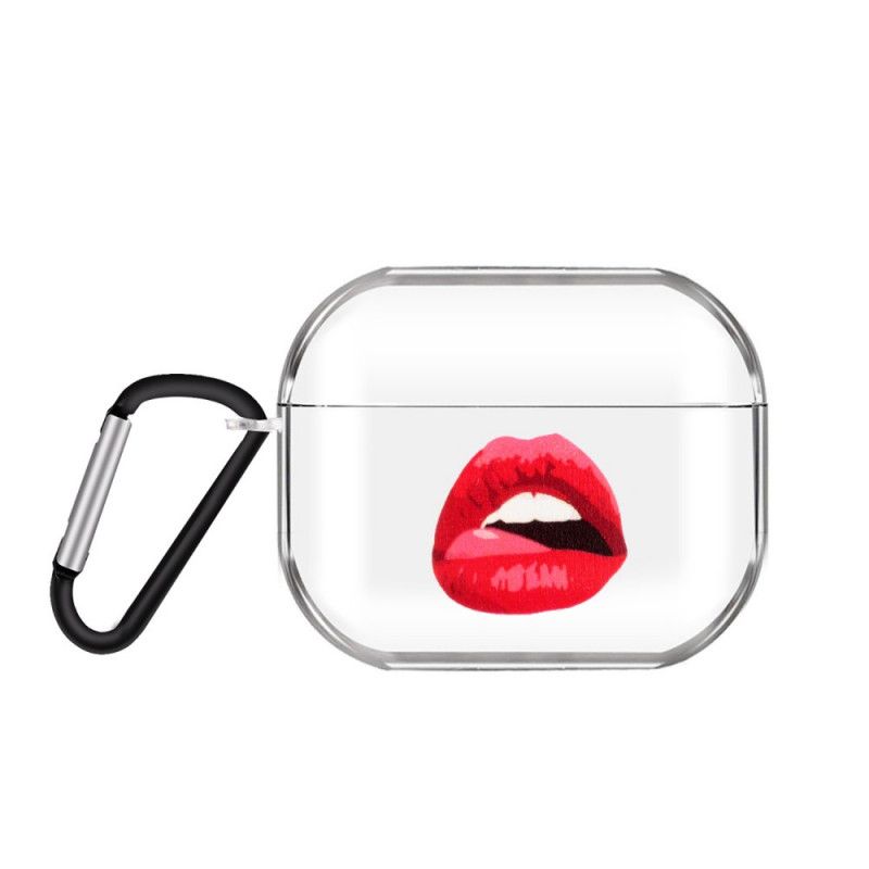 Hoesje voor AirPods Pro Transparante Siliconen Lippen