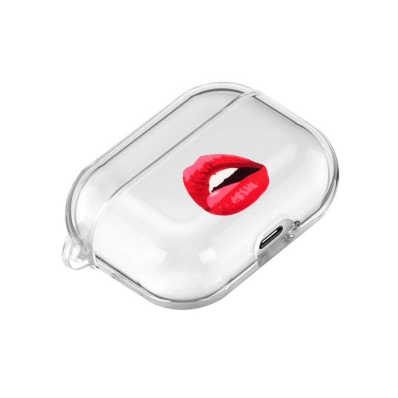 Hoesje voor AirPods Pro Transparante Siliconen Lippen