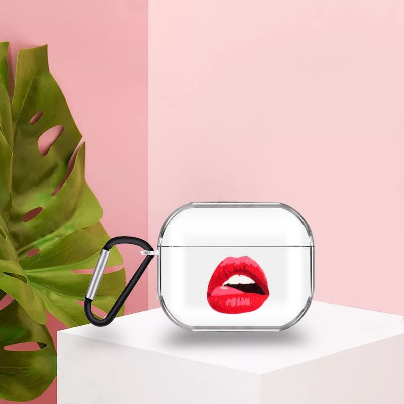 Hoesje voor AirPods Pro Transparante Siliconen Lippen