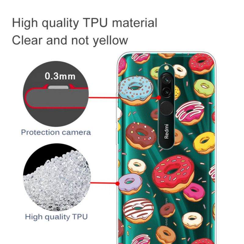Case Hoesje Xiaomi Redmi 8 Telefoonhoesje Hou Van Donuts