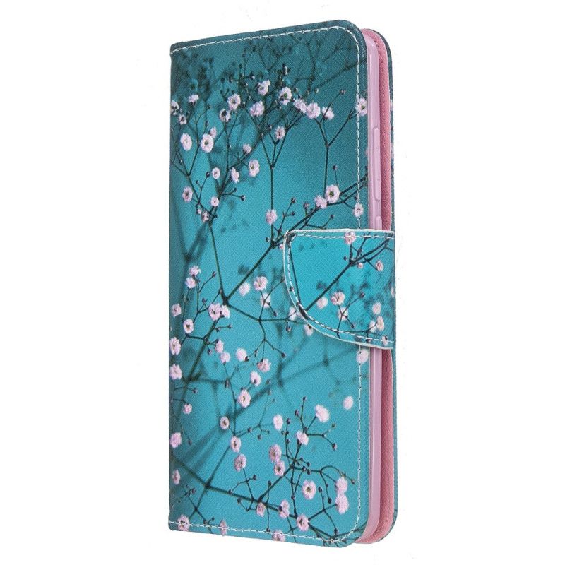 Flip Case Leren Xiaomi Redmi 8 Bloeiende Boom