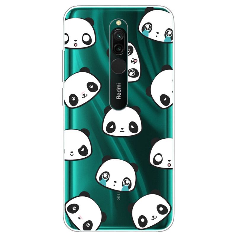 Hoesje voor Xiaomi Redmi 8 Sentimentele Panda'S