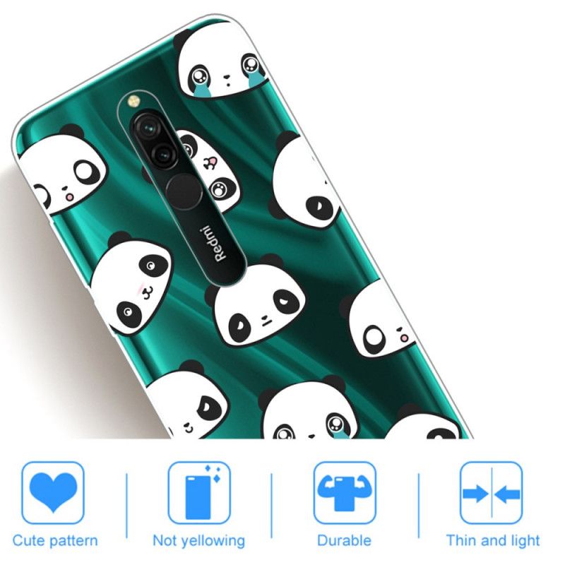 Hoesje voor Xiaomi Redmi 8 Sentimentele Panda'S