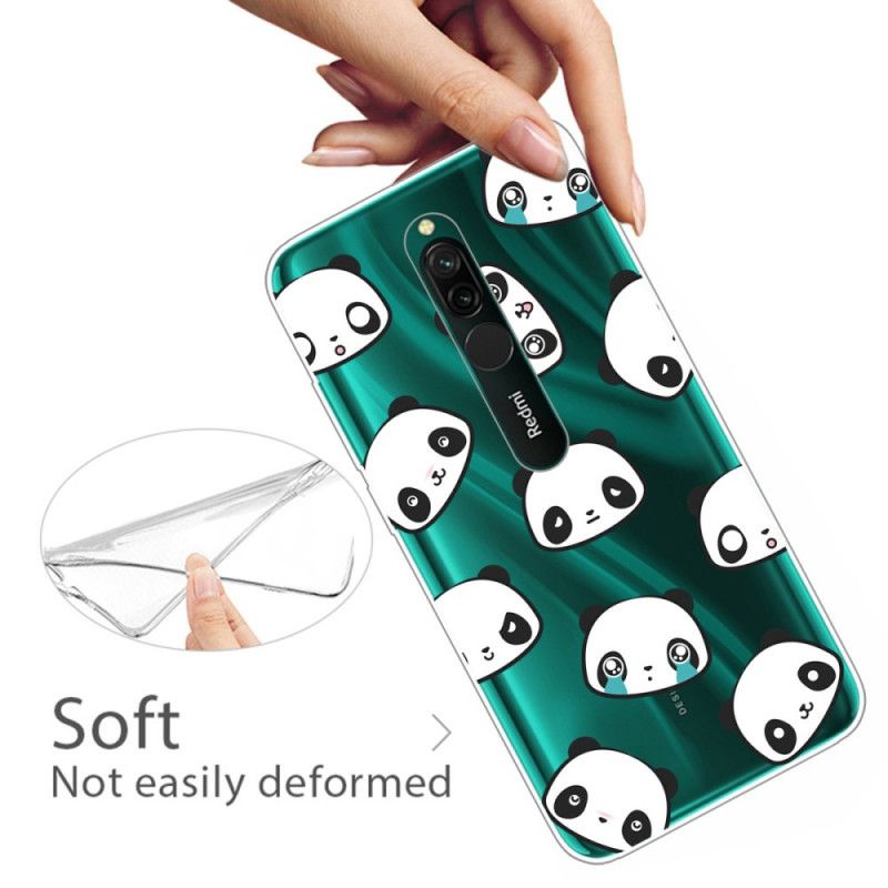 Hoesje voor Xiaomi Redmi 8 Sentimentele Panda'S