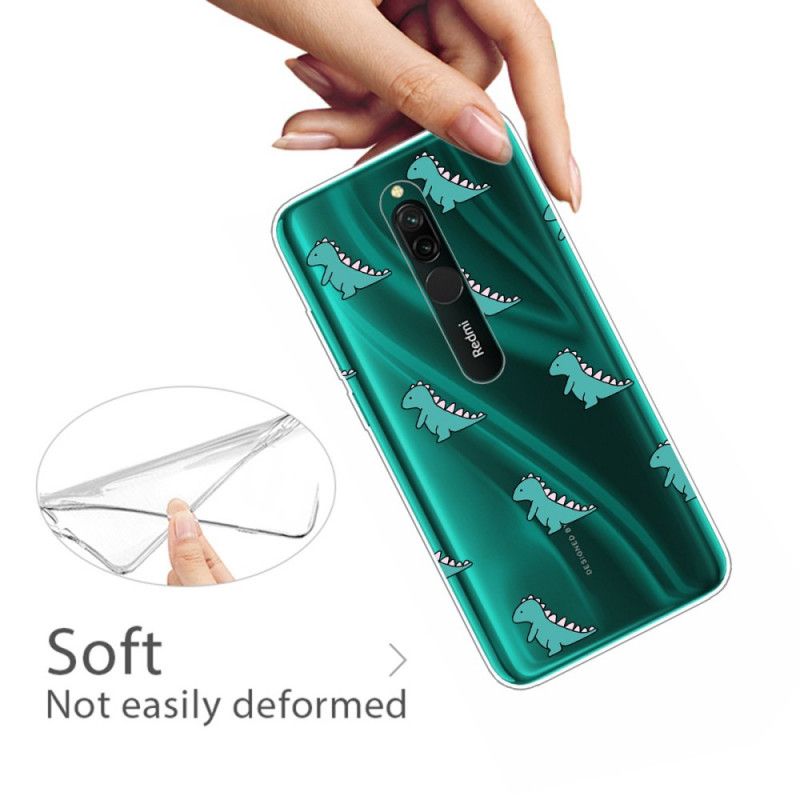 Hoesje Xiaomi Redmi 8 Dinosaurussen