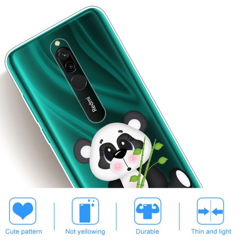 Hoesje Xiaomi Redmi 8 Transparante Droevige Panda
