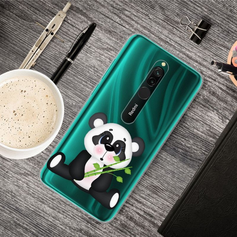 Hoesje Xiaomi Redmi 8 Transparante Droevige Panda