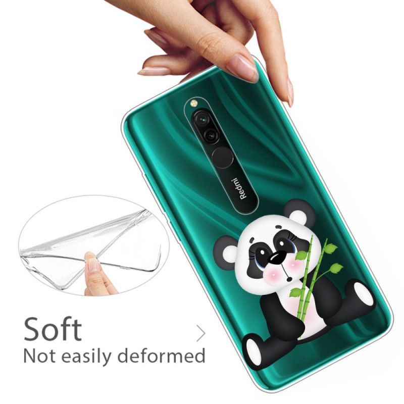 Hoesje Xiaomi Redmi 8 Transparante Droevige Panda
