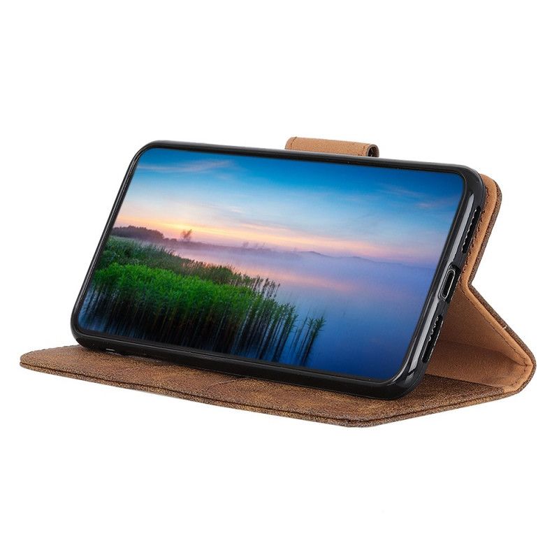 Leren Hoesje voor Xiaomi Redmi 8 Koffie Zwart Omkeerbare Magneetsluiting