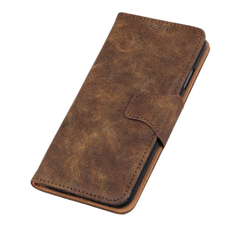 Leren Hoesje voor Xiaomi Redmi 8 Koffie Zwart Omkeerbare Magneetsluiting