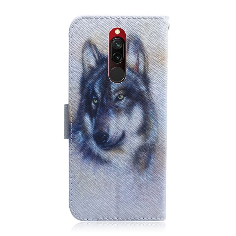 Leren Hoesje Xiaomi Redmi 8 Honden Blik