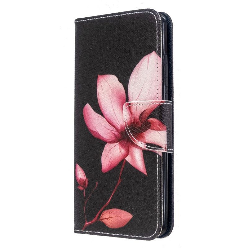 Leren Hoesje Xiaomi Redmi 8 Roze Bloem