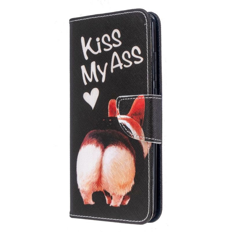 Leren Hoesje Xiaomi Redmi 8 Telefoonhoesje Kus Mijn Reet