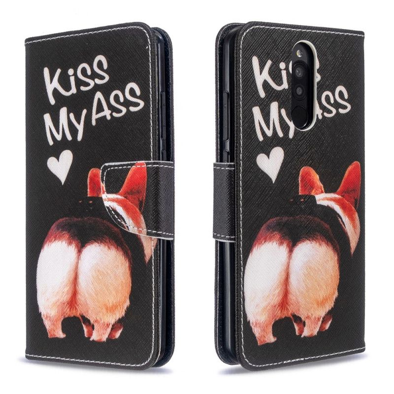 Leren Hoesje Xiaomi Redmi 8 Telefoonhoesje Kus Mijn Reet