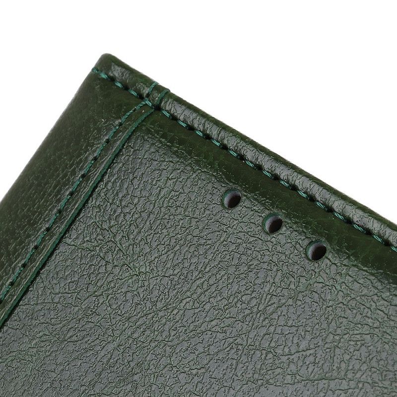 Leren Hoesje Xiaomi Redmi 8 Wit Zwart Telefoonhoesje Elegante Sluiting Van Imitatieleer