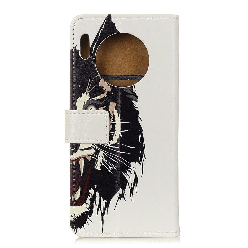 Bescherming Hoesje Huawei Mate 30 Telefoonhoesje Pro Felle Tijger