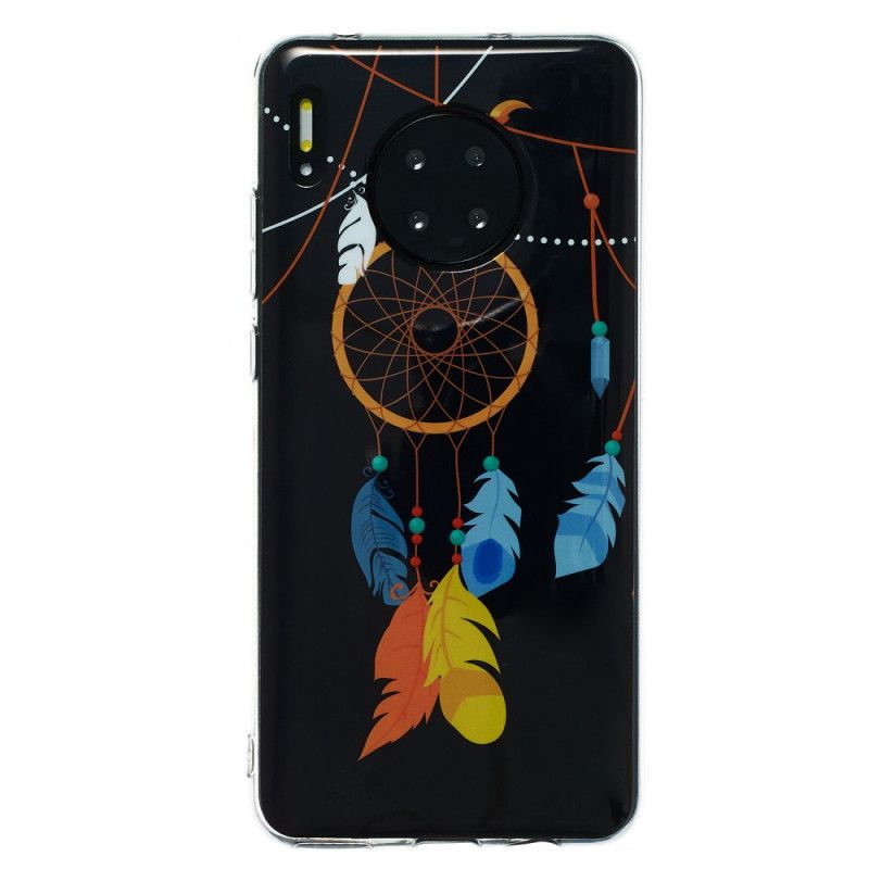 Cover Hoesje Huawei Mate 30 Telefoonhoesje Unieke Fluorescerende Dromenvanger