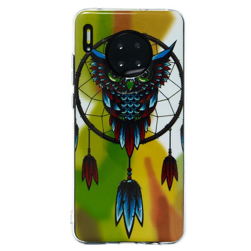 Hoesje Huawei Mate 30 Fluorescerende Uil Dromenvanger