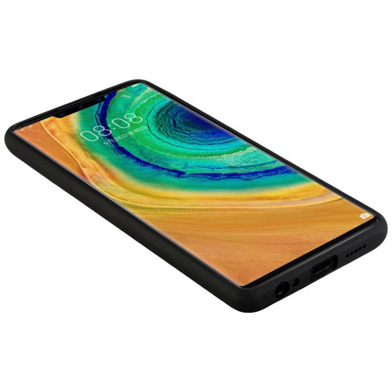 Hoesje Huawei Mate 30 Rood Zwart Leereffect Sulada