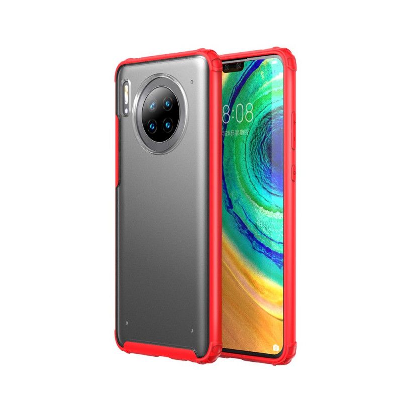 Hoesje voor Huawei Mate 30 Rood Zwart Frosted Hybride