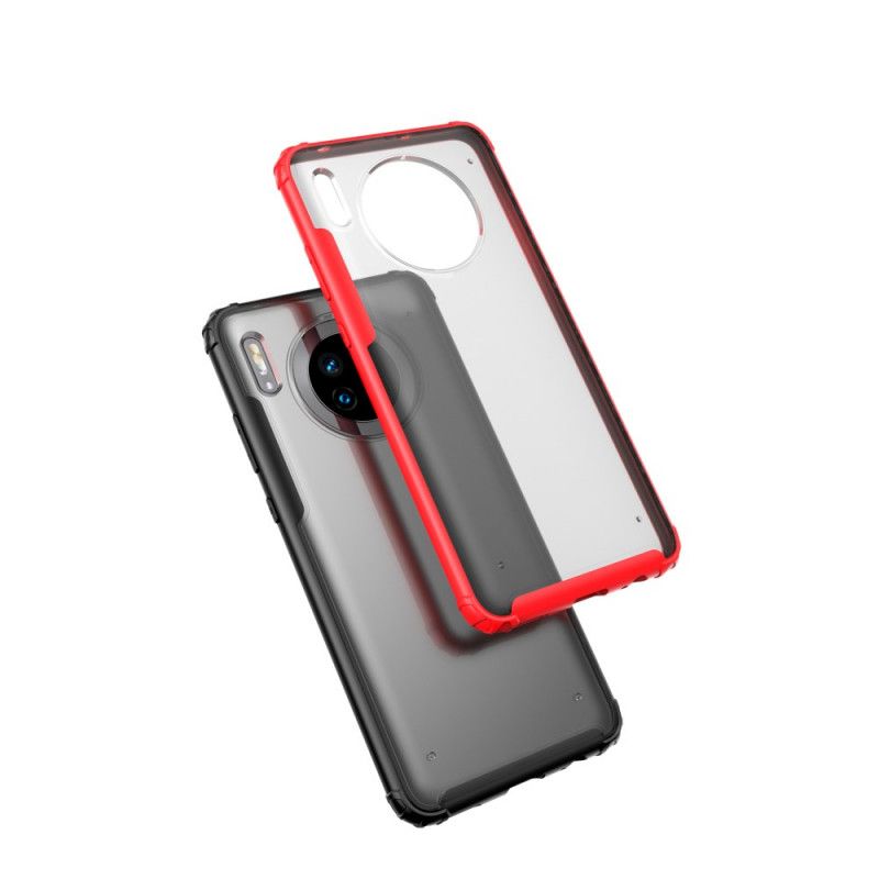 Hoesje voor Huawei Mate 30 Rood Zwart Frosted Hybride