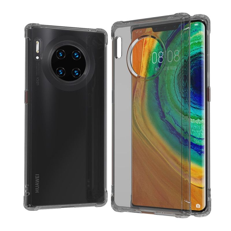 Hoesje voor Huawei Mate 30 Transparant Zwart Transparante Leeu Beschermkussens