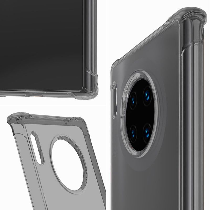 Hoesje voor Huawei Mate 30 Transparant Zwart Transparante Leeu Beschermkussens