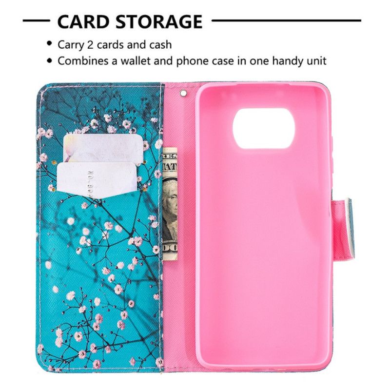 Bescherming Hoesje Xiaomi Poco X3 Telefoonhoesje Bloeiende Boom