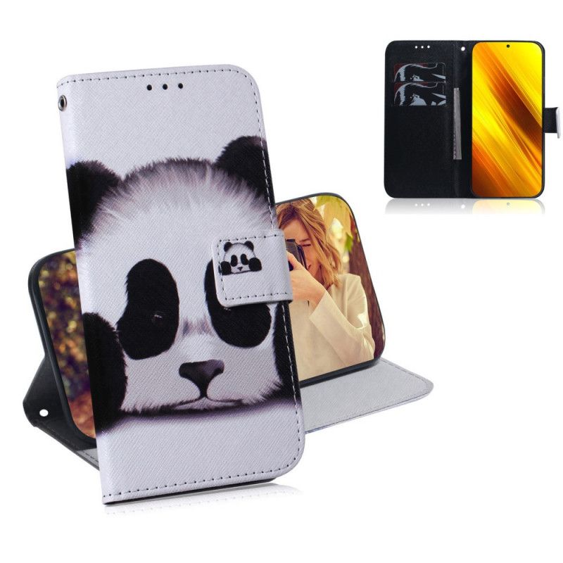 Bescherming Hoesje Xiaomi Poco X3 Telefoonhoesje Pandagezicht