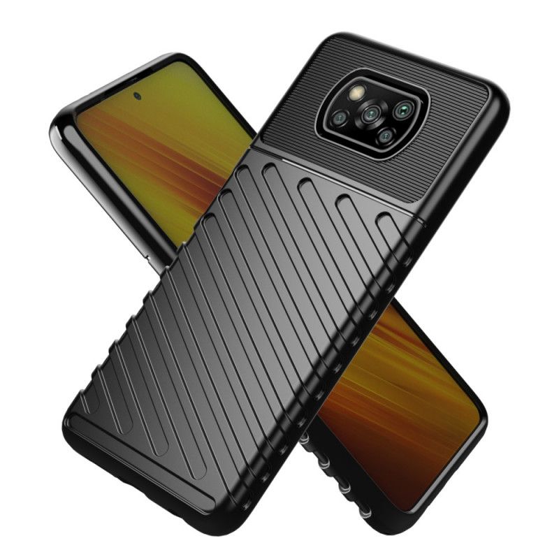 Case Hoesje Xiaomi Poco X3 Groen Zwart Telefoonhoesje Donderreeks