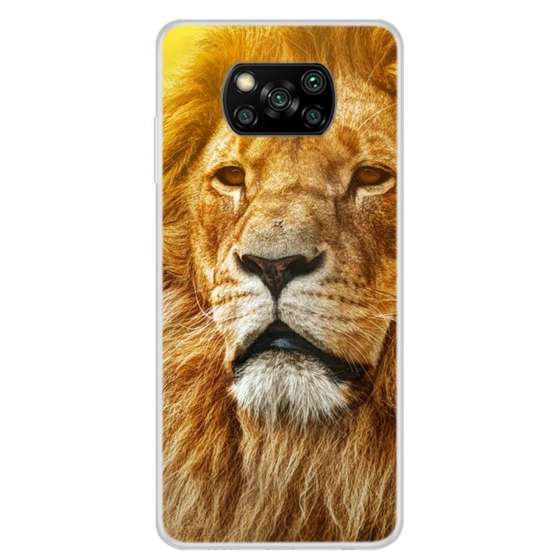 Case Hoesje Xiaomi Poco X3 Telefoonhoesje Leeuw