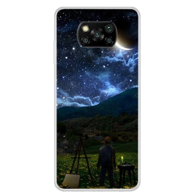 Case Hoesje Xiaomi Poco X3 Telefoonhoesje Schilder In De Nacht