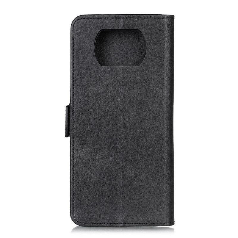 Cover Folio-hoesje Xiaomi Poco X3 Rood Zwart Telefoonhoesje Dubbele Klep