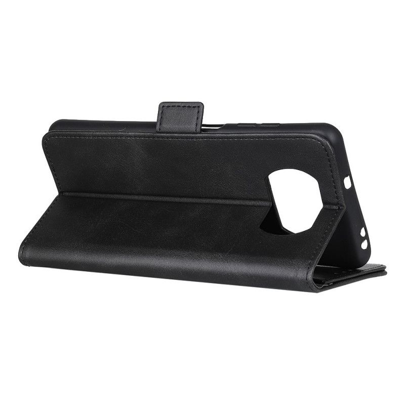 Cover Folio-hoesje Xiaomi Poco X3 Rood Zwart Telefoonhoesje Dubbele Klep