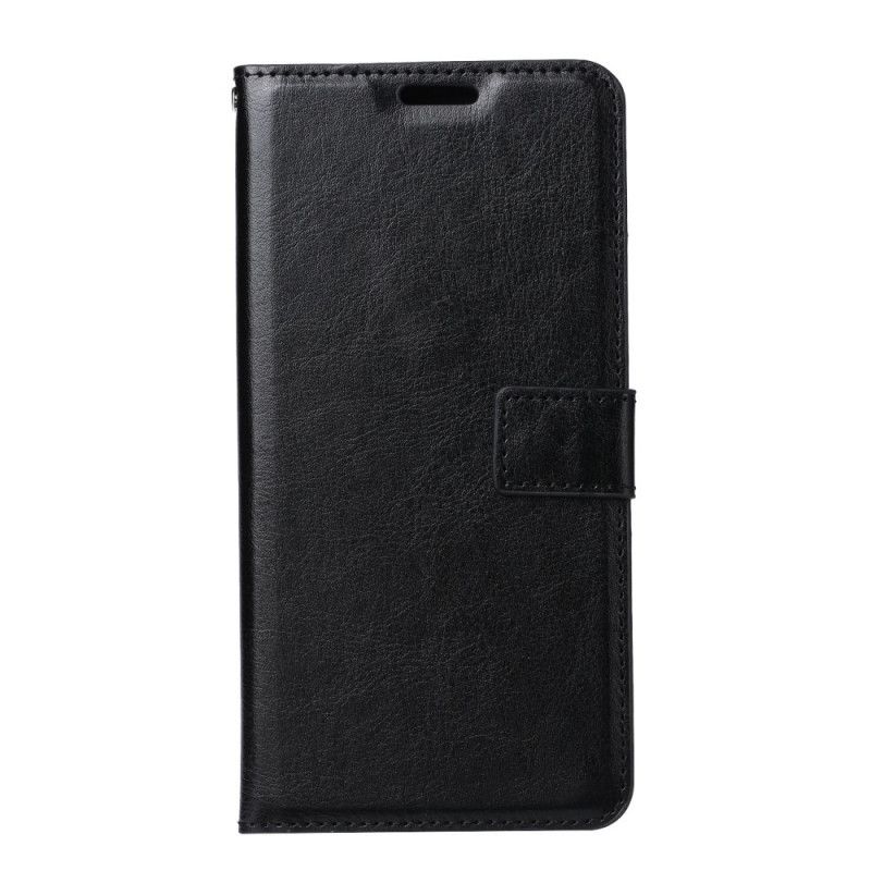 Cover Folio-hoesje Xiaomi Poco X3 Rood Zwart Telefoonhoesje Vintage Glanzend Kunstleer