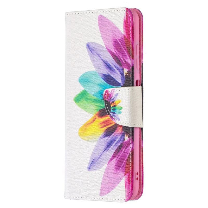 Cover Folio-hoesje Xiaomi Poco X3 Telefoonhoesje Aquarelbloem