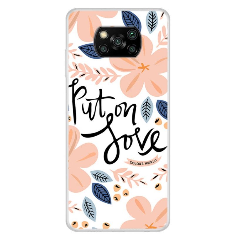 Cover Hoesje Xiaomi Poco X3 Telefoonhoesje Liefde Aandoen