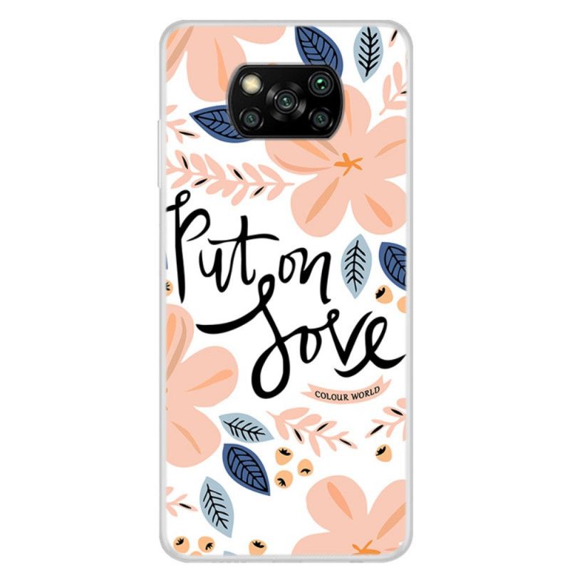 Cover Hoesje Xiaomi Poco X3 Telefoonhoesje Liefde Aandoen