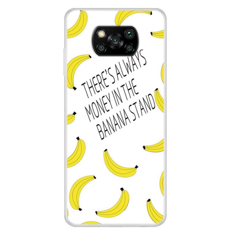Cover Hoesje Xiaomi Poco X3 Telefoonhoesje Transparant Bananengeld