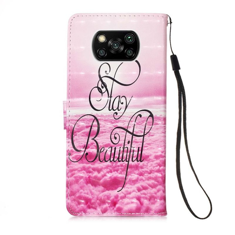 Flip Case Leren Xiaomi Poco X3 Blijf Mooi