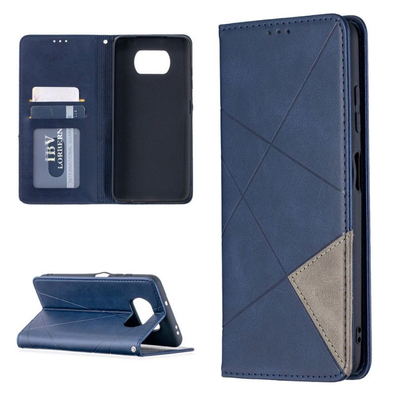 Folio-hoesje voor Xiaomi Poco X3 Grijs Zwart Kunstenaarsstijl